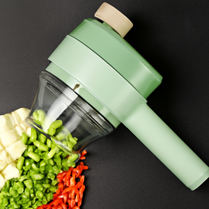 Cortador de Verduras Eléctrico Portátil 4 en 1 Premium