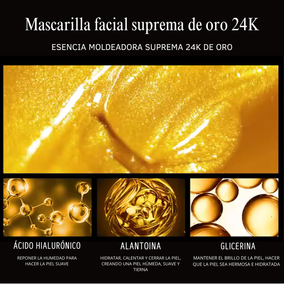 Mascarilla Facial Hidratante Suprema 24K