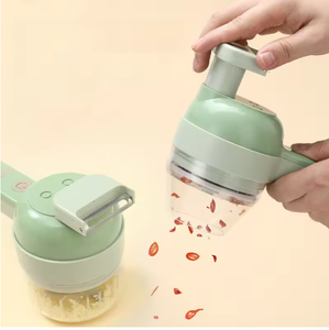 Cortador de Verduras Eléctrico Portátil 4 en 1 Premium